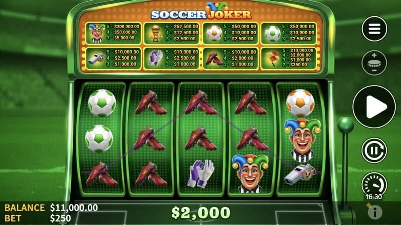 Soccer Joker - νικηφόρος συνδυασμός στους κυλίνδρους